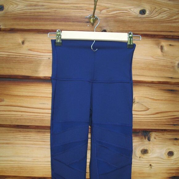 Lululemon Wunder Under Pant (Hi-Rise) (Tech Mesh) Hero Blue 2 - Picture 6 of 10